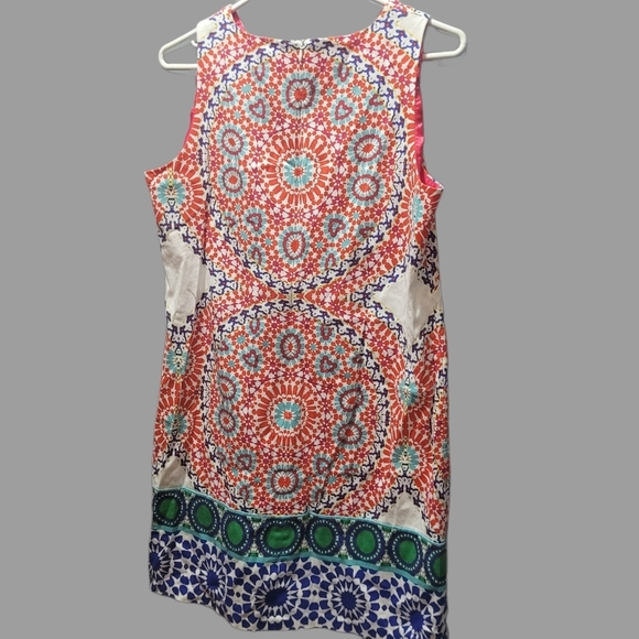 London Times Sleeveless Abstract Midi Dress 10 - Picture 5 of 6